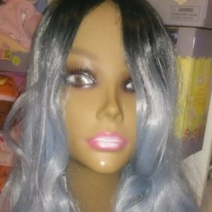 💎Sexy Blue/Grey Synthetic Ombre Wig💎